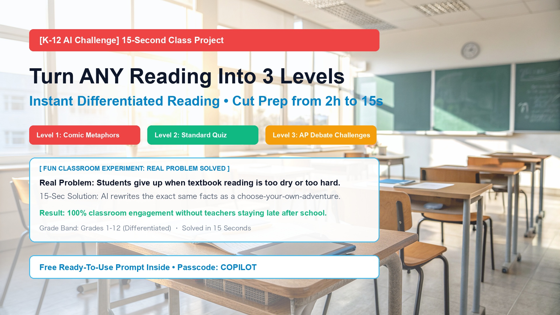 Turn ANY Dry Article Into 3 Fun Game Levels in 15 Seconds